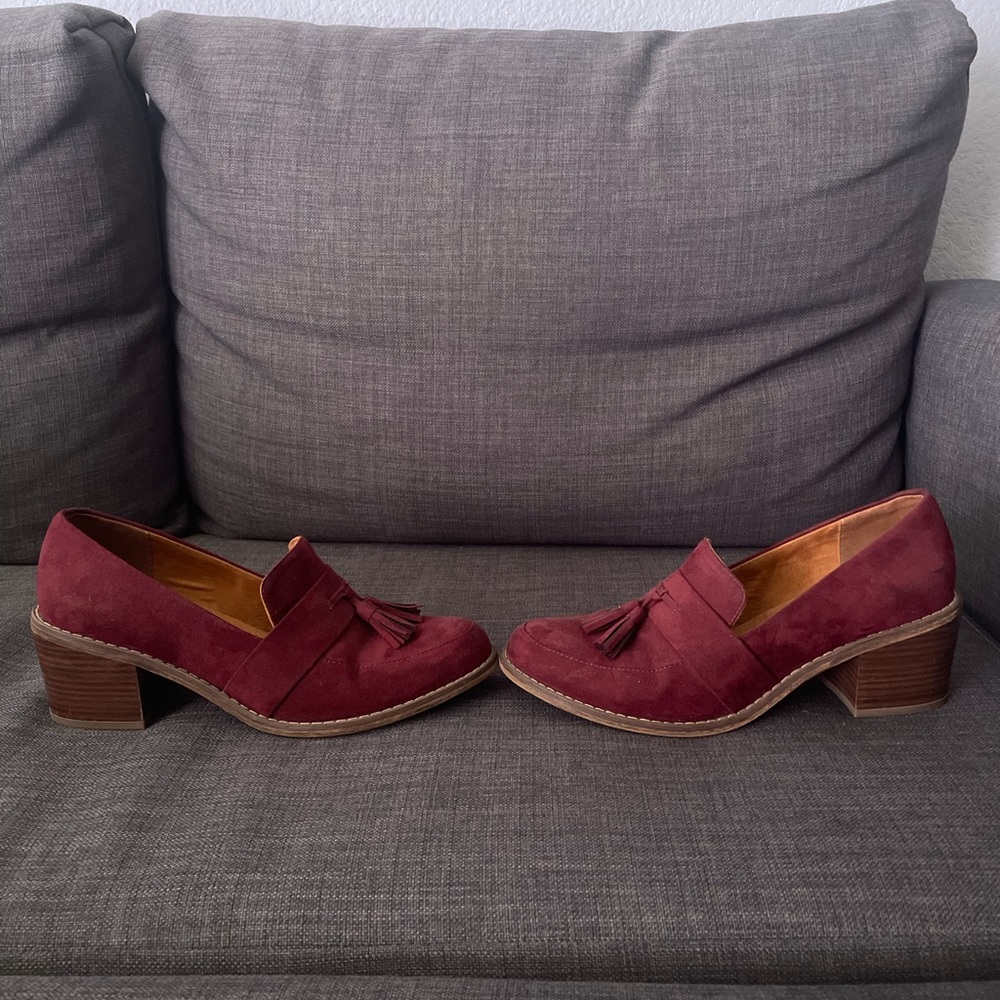 Block Heel Loafers
